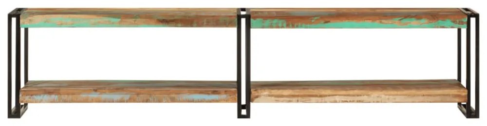 tömör újrahasznosított fa TV-szekrény 180 x 30 x 40 cm