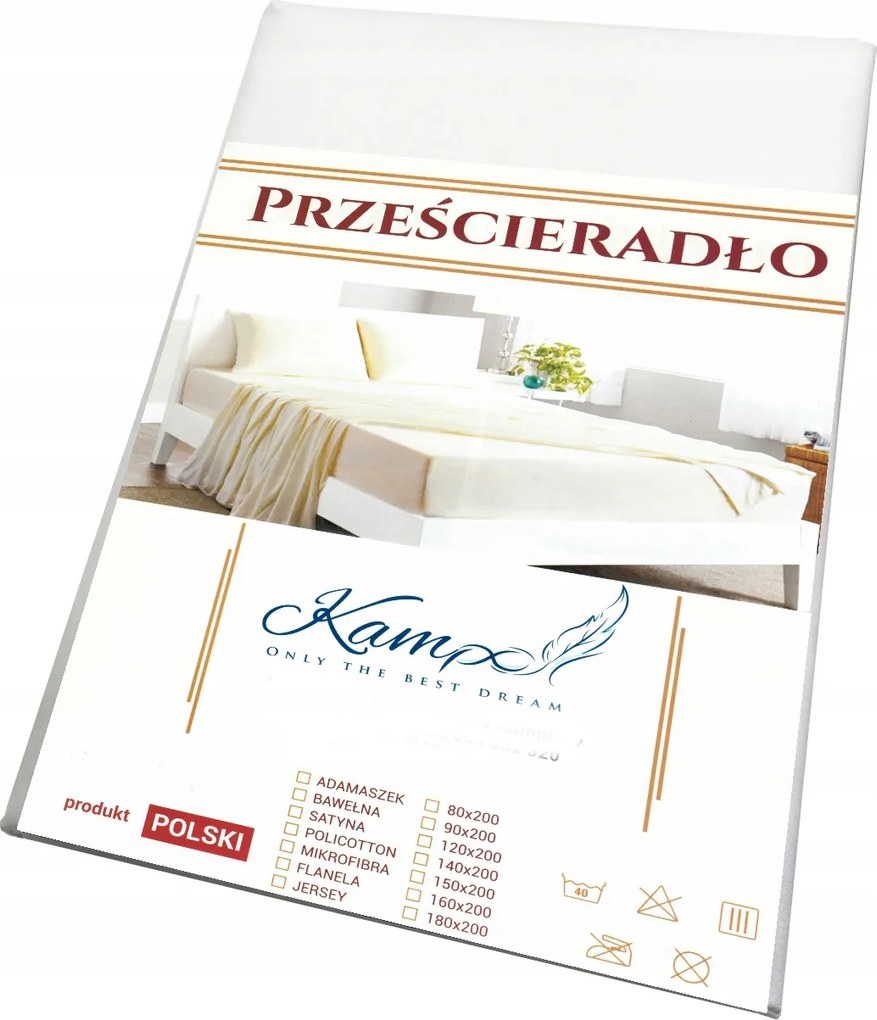 Prémium hagyományos lepedő 200x220 Pamut