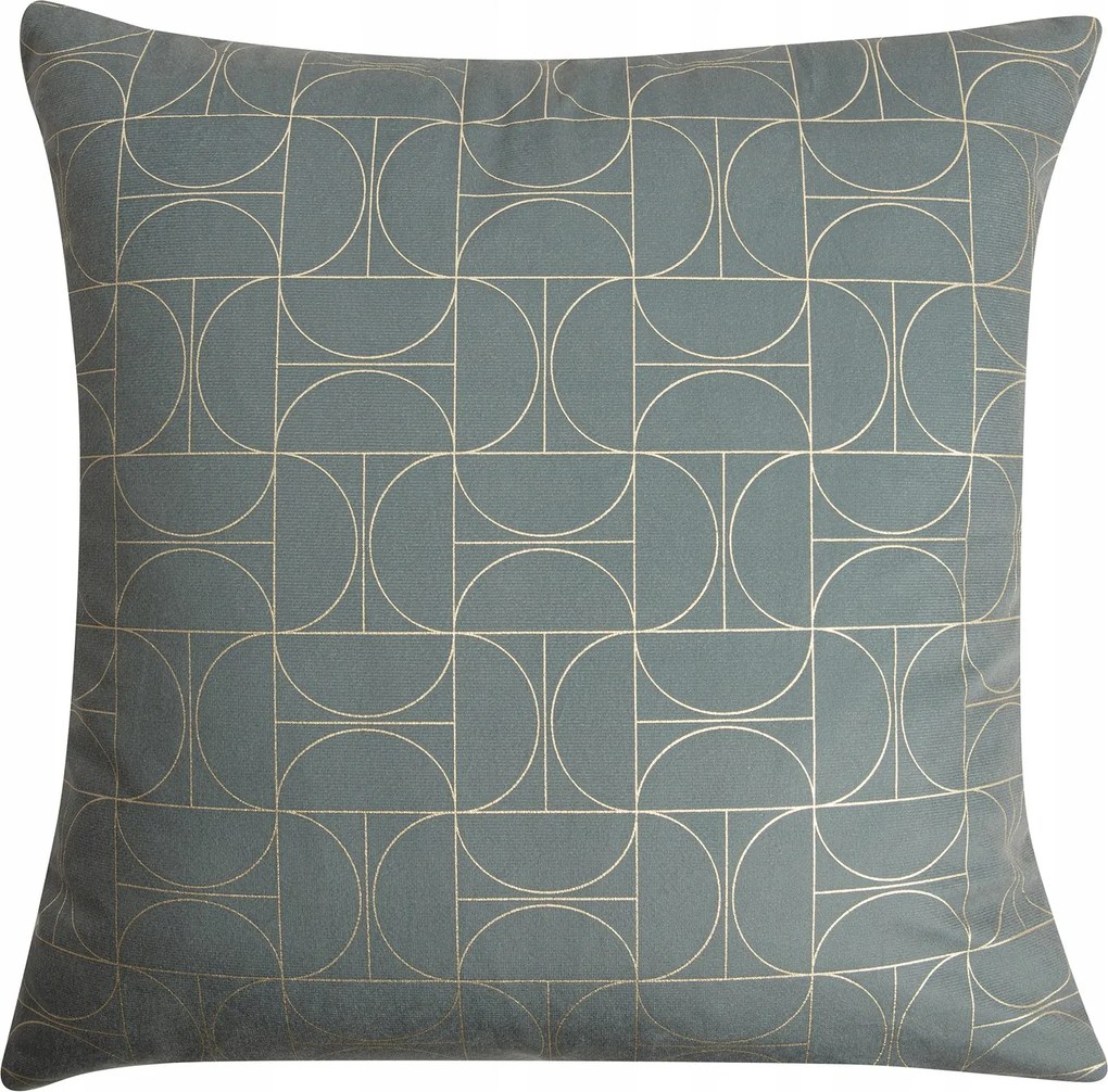 Goldie díszpárna 40 x 40 cm zöld-arany mintás