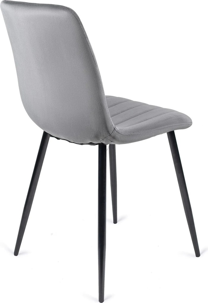 Szék szürke színben, bársony kárpittal. IBIS