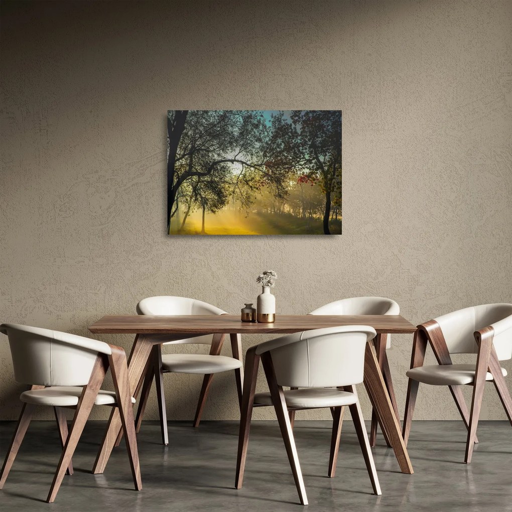 Napkelte képe (üvegen) (70x50 cm)
