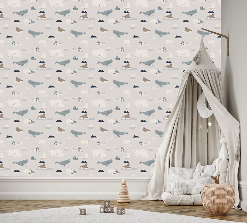 Gario Fotótapéta Sarkvidéki állatok Anyag: Vlies, Méret: 400 x 280 cm