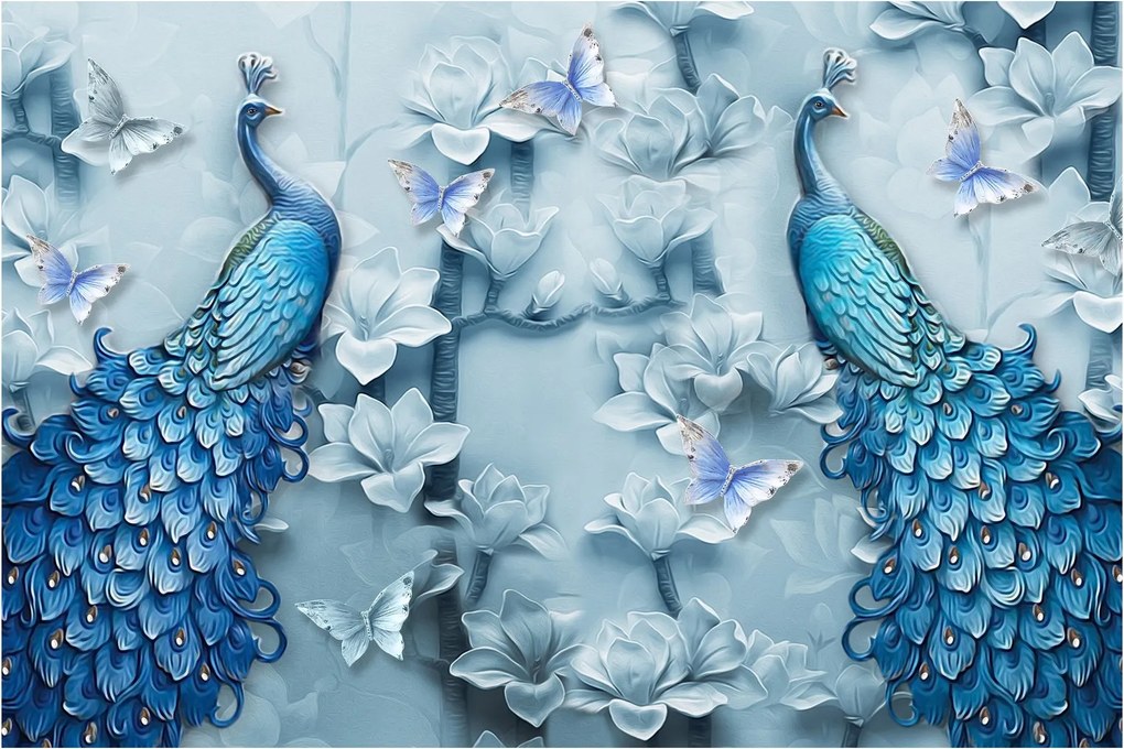 Pávák képe (90x60 cm)