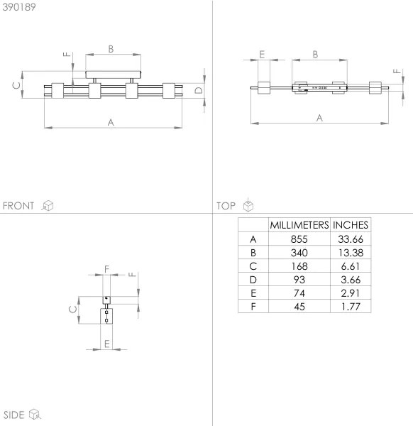 Eglo 390189 - Felületre szerelhető csillár  LEVANTARA 4xE27/40W/230V fekete/barna