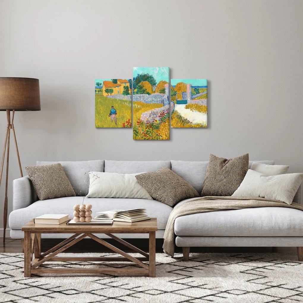 Kép - Vincent van Gogh, Farmhouse in Provence, reprodukciók (90x60 cm)