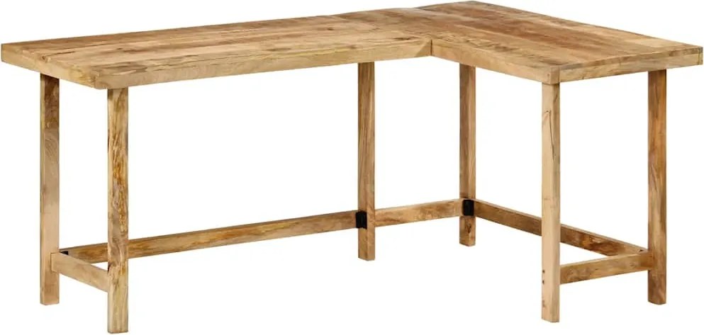 vidaXL íróasztal 165x110x75 cm tömör fa Mango