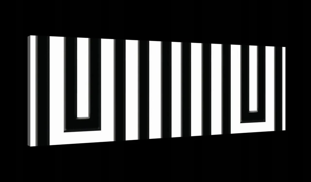 Vászonkép 145x45 Geometrikus minta fekete-fehér absztrakt minimalizmus művészet