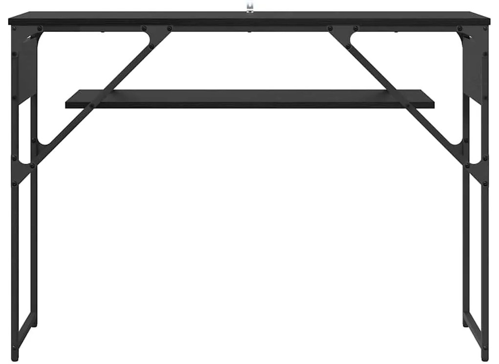 Konzolasztal Fekete tölgy 105x30x75cm Faanyag