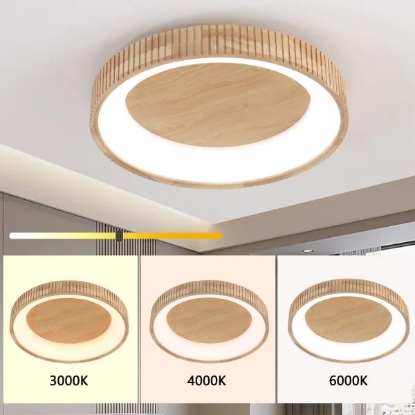 Brilagi - FALCON WOOD MODERN mennyezeti LED lámpa LED/40W/230V átm. 60 cm fa