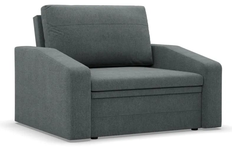 Vertico fekvőfotel, 90 cm széles, fonott, szürke
