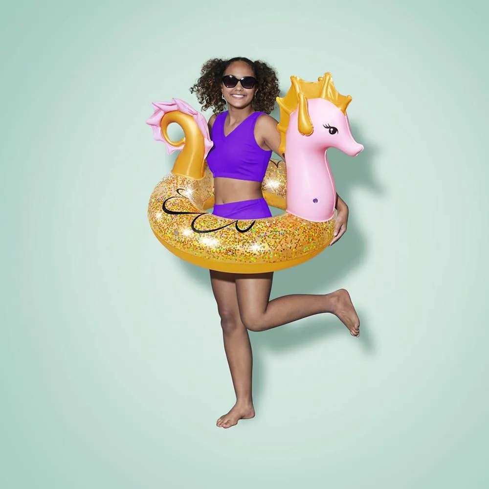 BESTWAY Csillogó Csikóhal Úszógumi 115 cm x 104 cm 10+