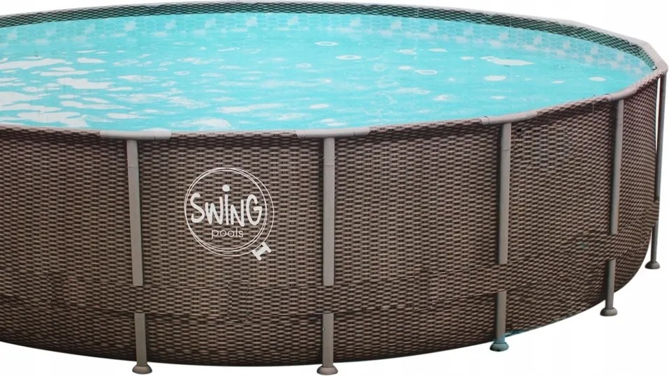 Swing Elite Frame medence 4,27 x 1,07 m rattan, szűrés nélkül