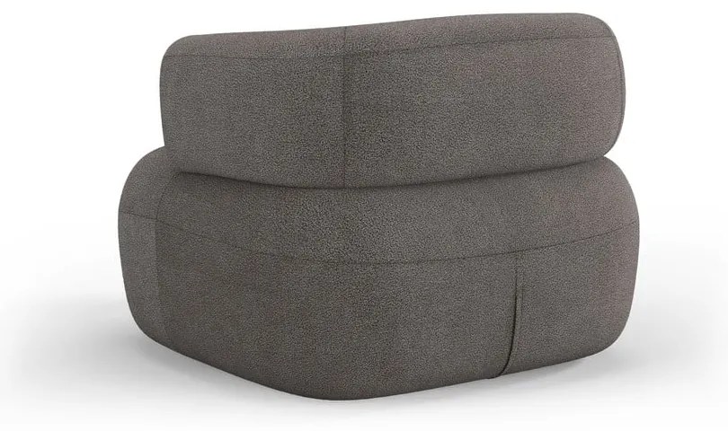Szürke buklé fotel Jenny – Micadoni Home