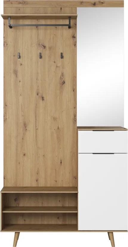 NORDIC B PRZEDPOKÓJ DĄB ARTISAN/BIAŁY