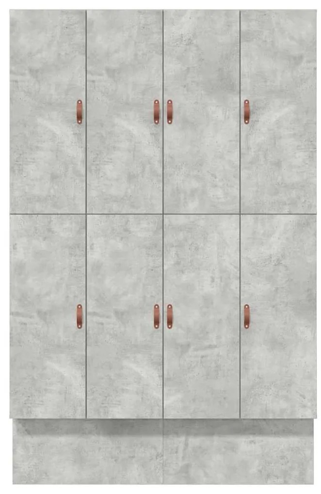Ágykeret tárolóval Beton Szürke 236.5 x 140 x 31.5 cm Faanyag