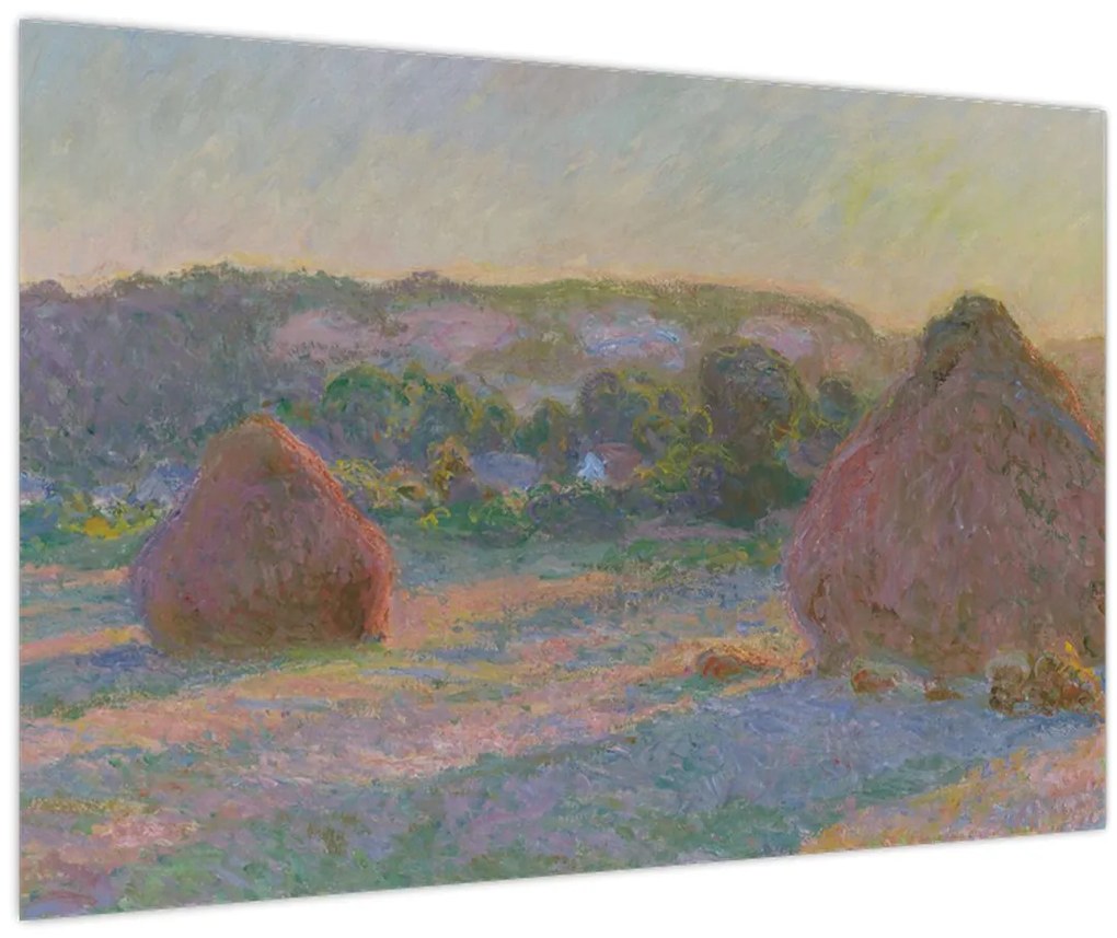 Kép - Claude Monet, Stacks of Wheat (End of Summer) , reprodukciók (90x60 cm)