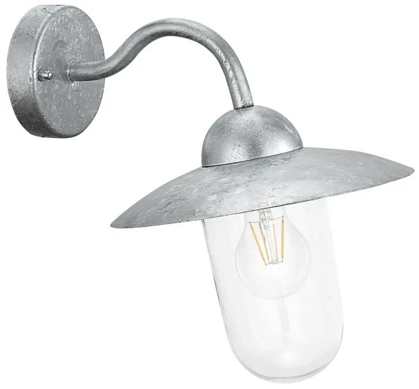 EGLO 88489 - MILTON kültéri fali lámpa 1xE27/60W horganyzott acél