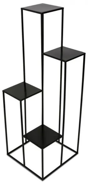 Virágállvány 100x40 cm fekete