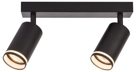 PIPE spotlámpa 2xGU10/10W/230V fekete