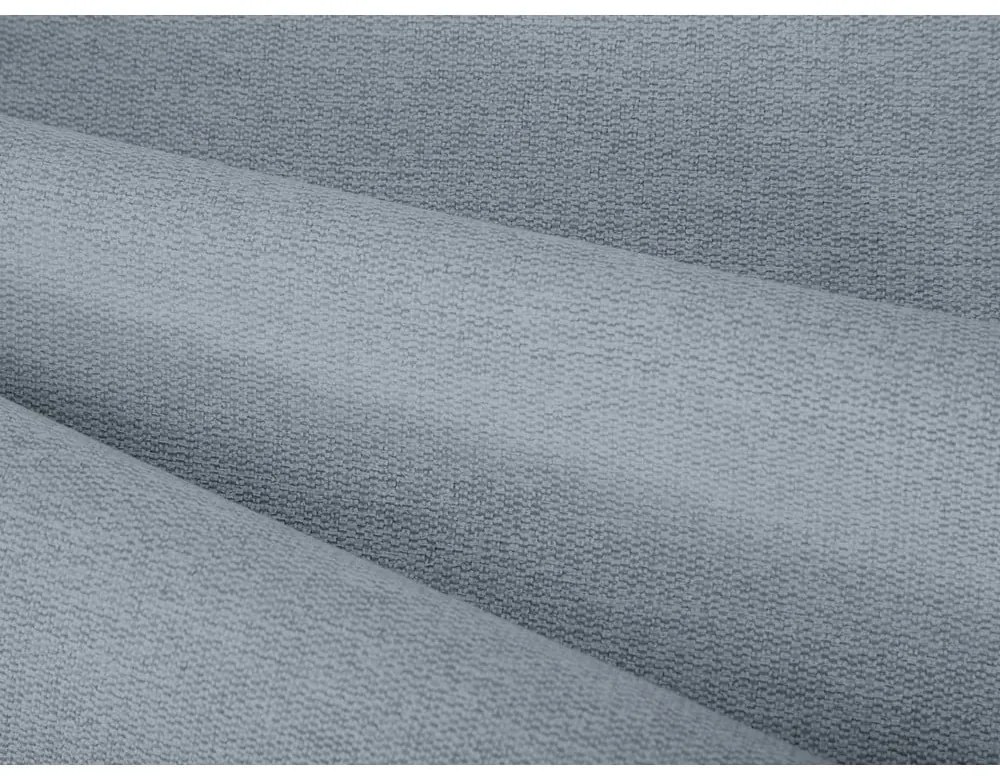 Világoskék kárpitozott ágyneműtartós franciaágy ágyráccsal 200x200 cm Casey – Mazzini Beds