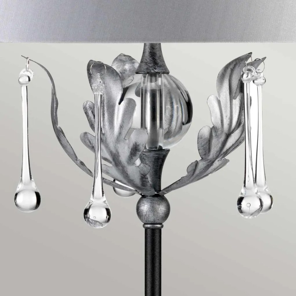 Elstead Lighting AMARILLI AML-TL-BLK-SIL Asztali lámpa 1x60W/E27