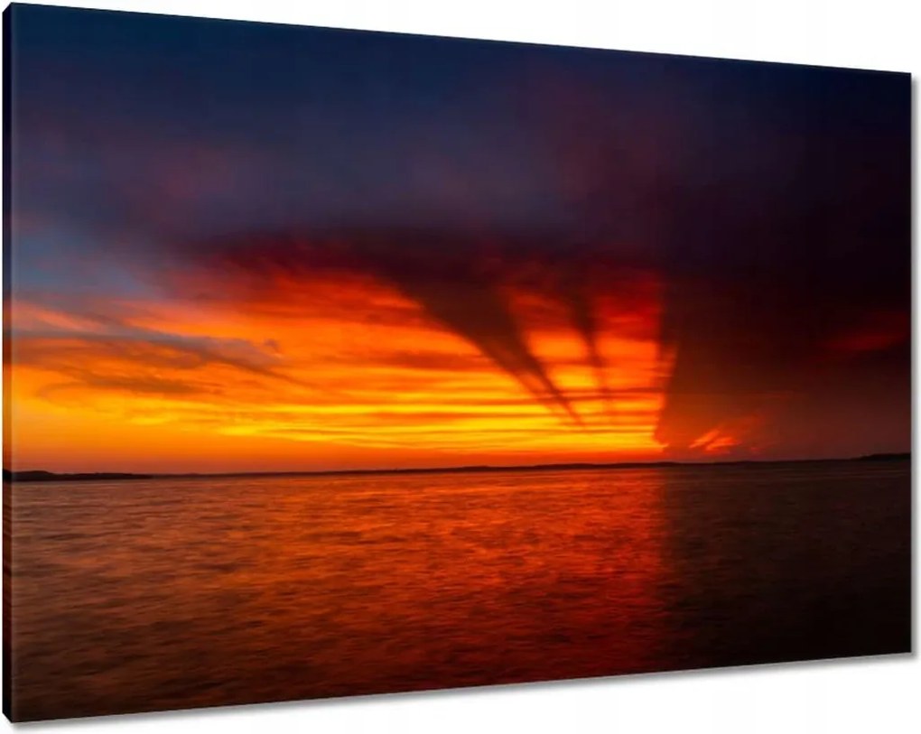 Vászonkép 100x70 Tenger naplemente