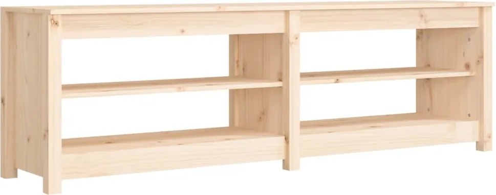 vidaXL tömör fenyőfa cipőtároló pad 160x36,5x50 cm