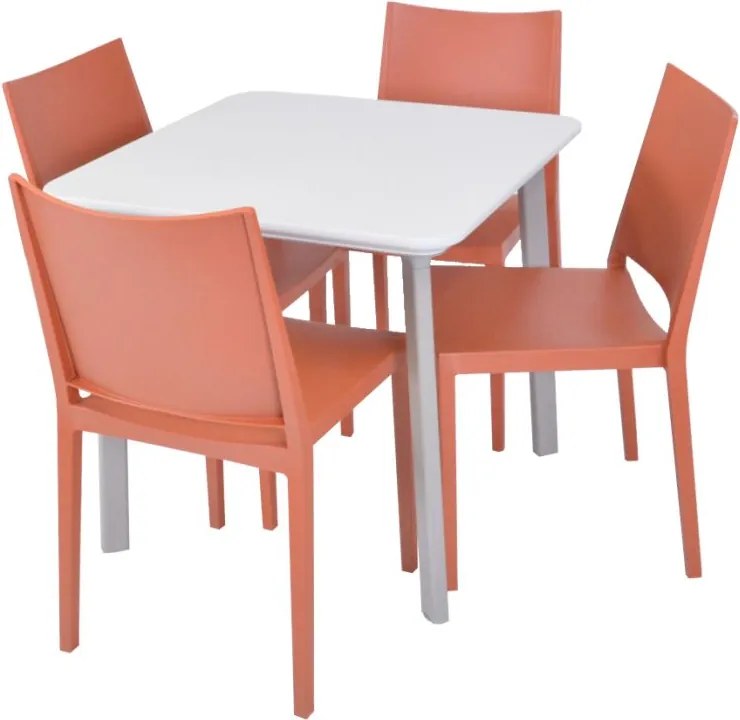 ITALIA BALCONY Műanyag asztal világos szürke