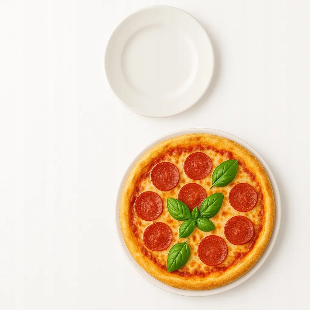 Pizzatányér Nagy Fehér Ideális Pizzák Tálalásához Ø 30 CM