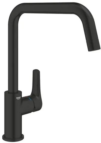 Mosogató csaptelep GROHE Eurosmart forgó karral fekete matt 305672430