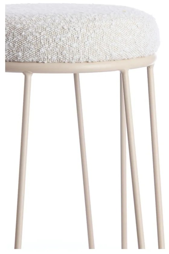 Krémszínű kárpitozott bárszék (ülésmagasság 73 cm) Alice – Light &amp; Living