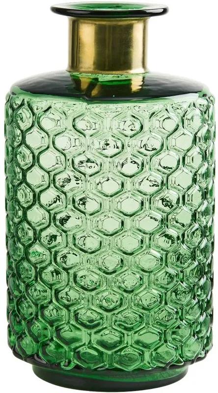 GRACE váza zöld/arany, 26 cm