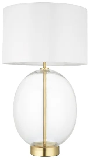 Endon 99292 - Fényerőszabályozható asztali lámpa KELDA 1xE27/10W/230V krémszínű/arany