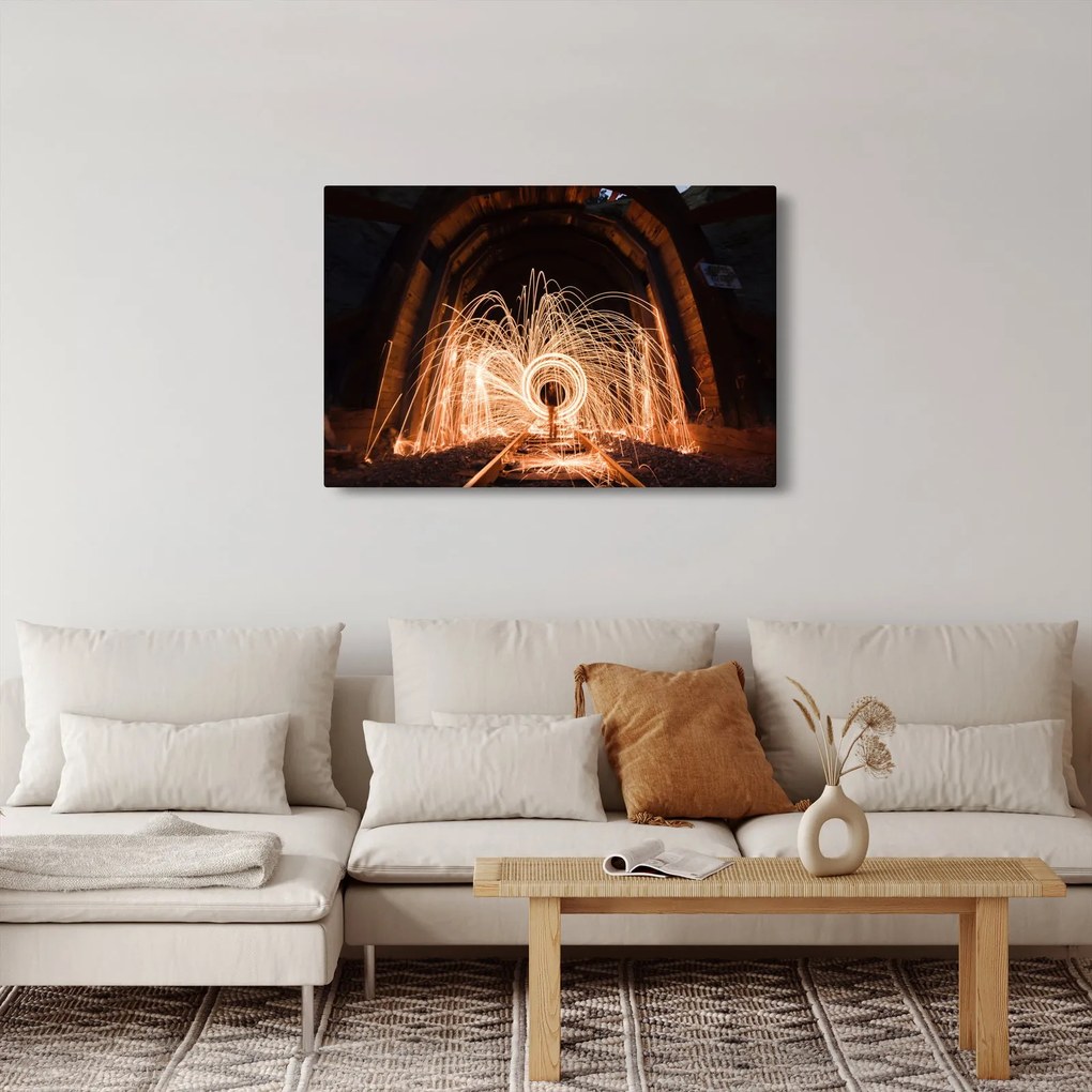 Kép - Fényes show a síneken (90x60 cm)