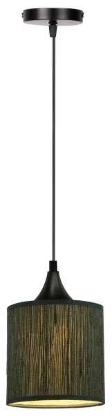 Csillár zsinóron PATTI 1xE27/60W/230V átm. 15 cm zöld