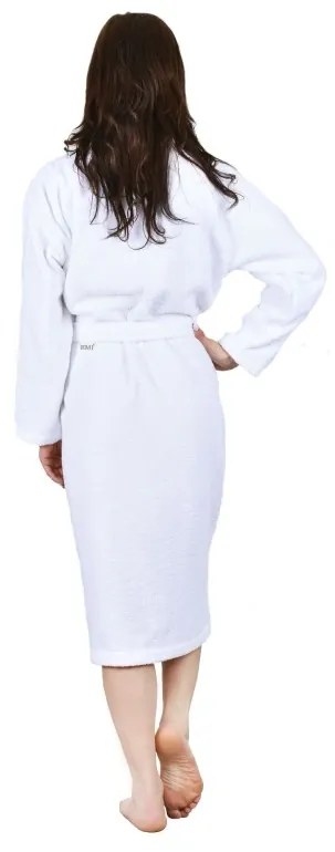 EMI fehér színű női frottír fürdőköpeny, L