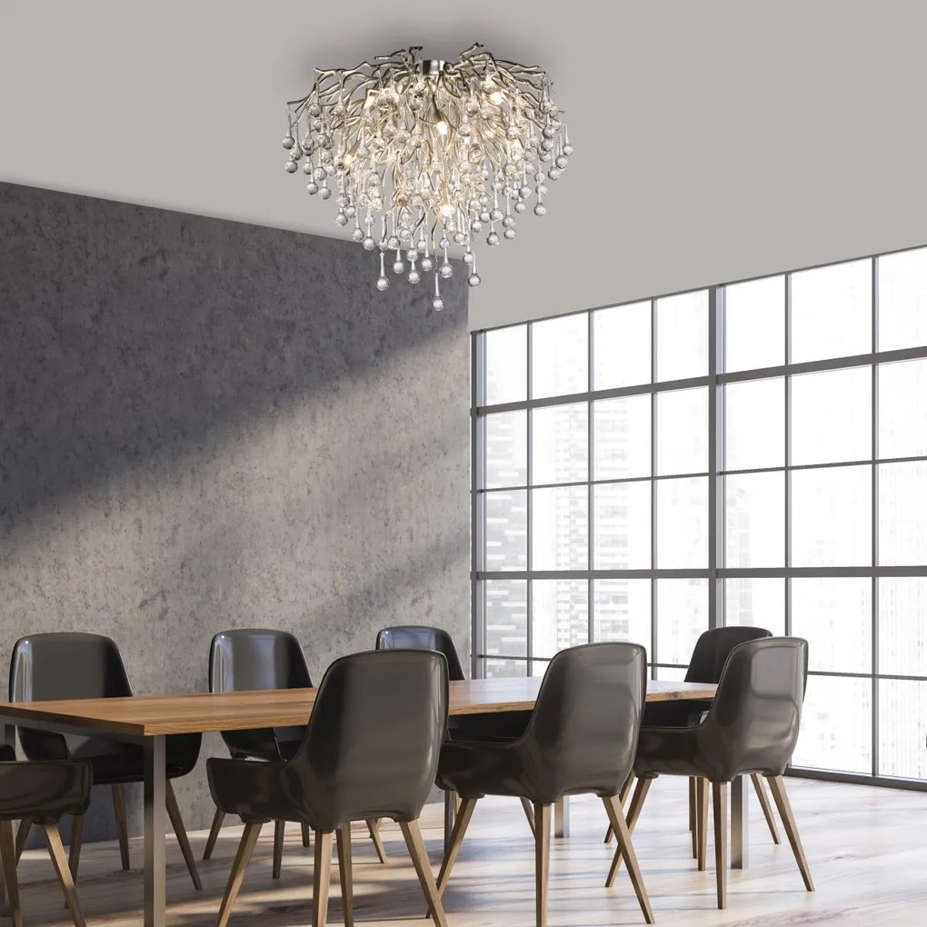 Paul Neuhaus glamour modern mennyezeti lámpa icicle acél pln8091-55