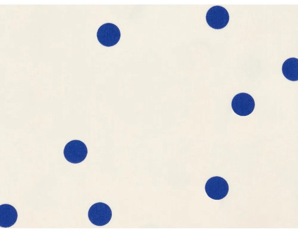 Kék-krémszínű egyszemélyes pamut-szatén ágyneműhuzat 140x200 cm Solaris – Södahl