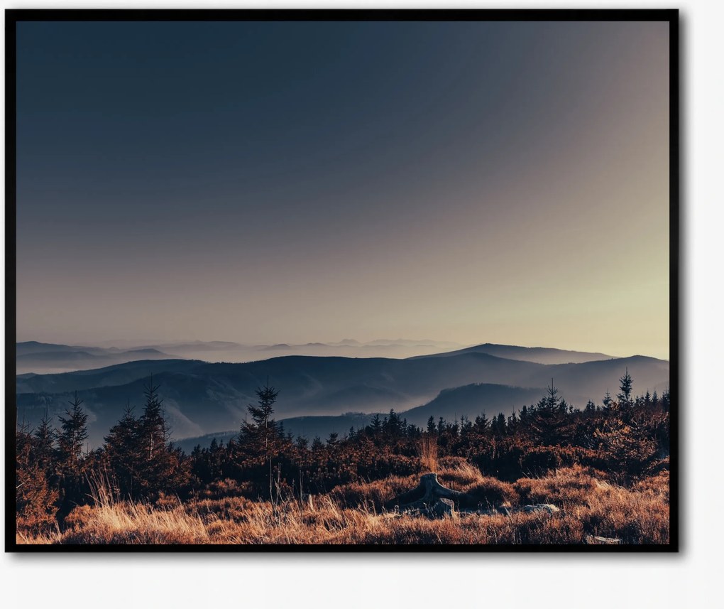 Vászonkép keretben Beszkidek Czupel 50x40cm