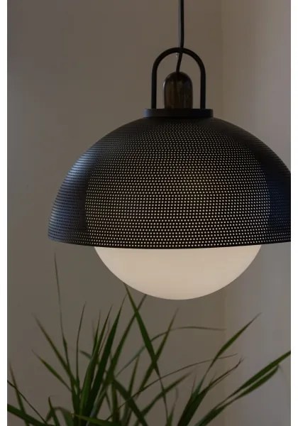 Klausen 111034 - Csillár zsinóron GRAVEN 1xE27/11W/230V fekete