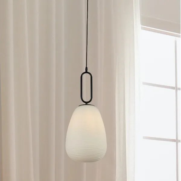 Searchlight 43581-1BK - Csillár zsinóron ELIXIR 1xE27/60W/230V fehér