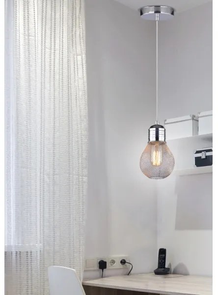 Csillár zsinóron GLIVA 1xE27/60W/230V