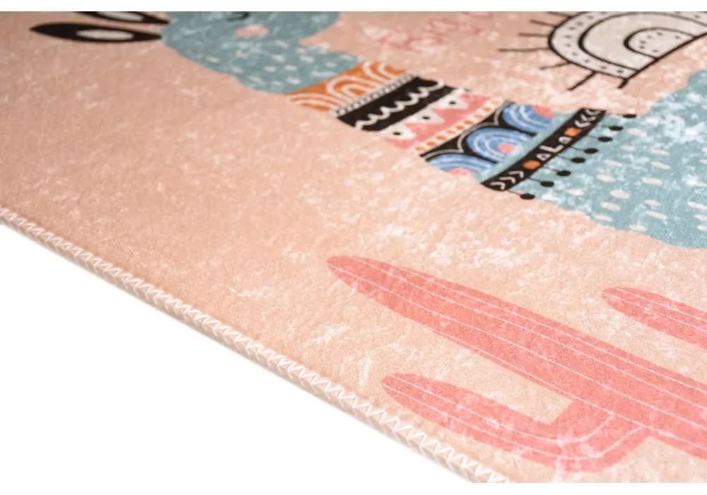 Rózsaszín mosható gyerek szőnyeg 80x120 cm Big Dreamer Camel – Vitaus