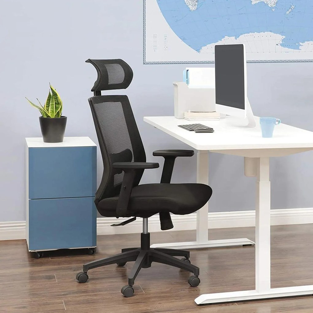 Irodai szék, hálós borítással, ergonomikus számítógépes szék