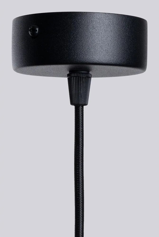 Fekete függőlámpa üveg búrával Orbital – Sollux