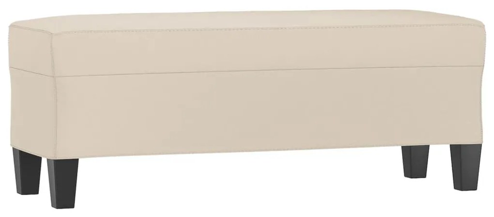 krémszínű mikroszálas szövet pad 100 x 35 x 41 cm