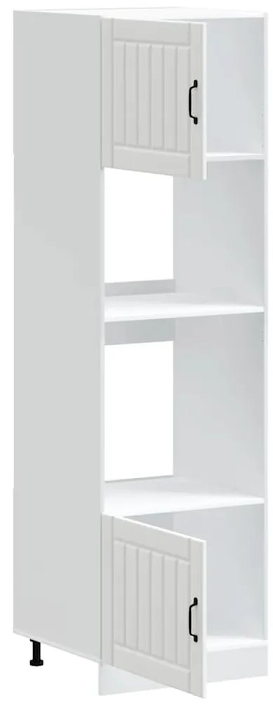 Lucca 2 db fehér szerelt fa sütőszekrények