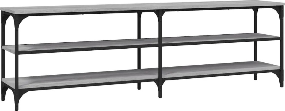 vidaXL szürke sonoma színű szerelt fa TV-szekrény 160 x 30 x 50 cm