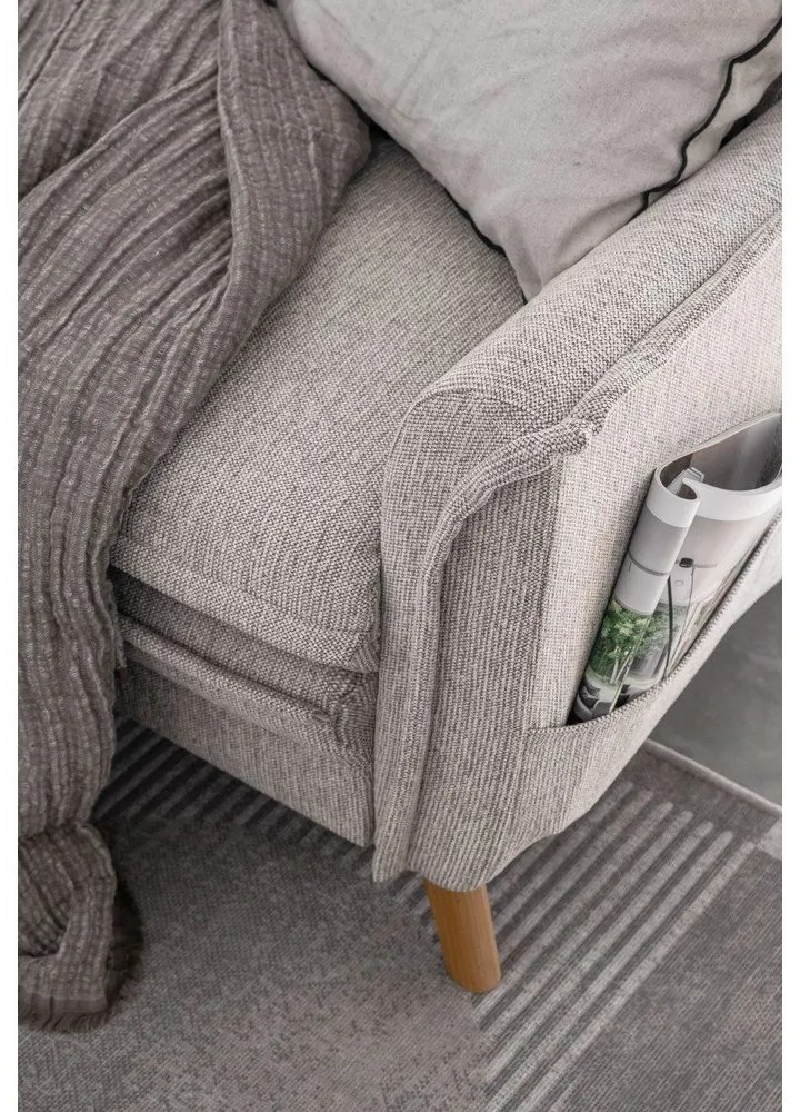 Bézs kinyitható sarokkanapé (jobb oldali) Charming Charlie – Miuform