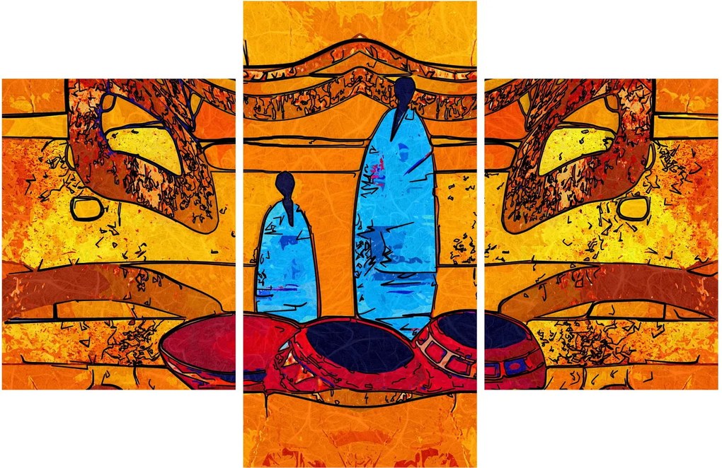 Kép - Ősi festészet (90x60 cm)